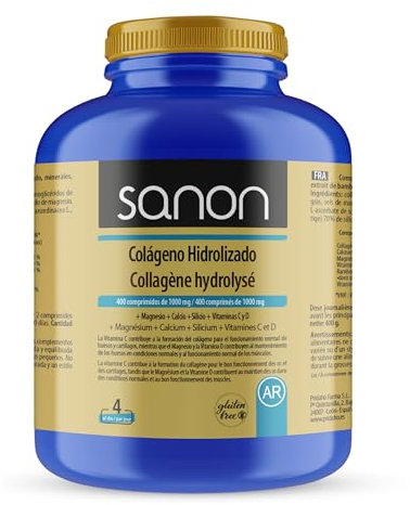 Sanon Colageno Hidrolizado de 1000 mg - 400 Comprimidos