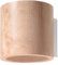 Sollux Lighting LIGHTING Orbis Downlight Wandleuchte Innen – Modernes Design im rustikalen Stil mit zylindrischer Form – Wandlampe mit 1 x GU10-Glühbirne, Naturholz, 10 x 12 x 10 cm, SL.0490