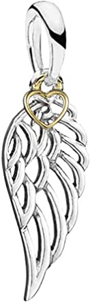 Engelsflügel Charm - Sterling Silber 925 Charm passend für Pandora Moments Armbänder - Geburtstagsgeschenk Geschenk für Damen Mama, Nan, Ehefrau, Tochter, Schwester