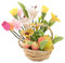 1:12 Puppenhaus Miniatur Blume Obstkorb Simulation Mini Handgefertigte Körbe Puppenhäuser Landschaft Kunst Dekoration Ornament Zubehör für Kinder Pädagogisches Pretend Play Spielzeug Geschenk