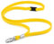 CKB LTD Premium Lanyards Umhängeband mit Breakaway und Drehgelenk Metall Clip für Ausweishalter Lanyard Einfarbig Gelb Packung mit 20