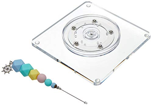 Aspiree Tiny Triangle Scriber Needle and Turntable, Swivel Stand Set for Decorating Sugar Cookies, Frosting Cupcakes and Creating Intricate Designs with Royal Icing (2 Piece Set)