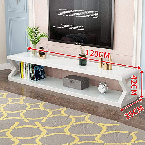 JDHJ TV Cabinet Set-top Box Shelf Small Apartment Tempered Glass Floor-standing TV Cabinet Can Accommodate Photo Frame DVD Player Router Etc. (Color : D)