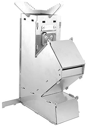 Tragbar Edelstahl Holzofen Campingkocher, Leichte Camping Herd Winddicht Camping Kocher, Zusammenklappbar Outdoor Holzvergaser Für Camping, BBQ, Wandern, Picknick, Outdoor Backpacking