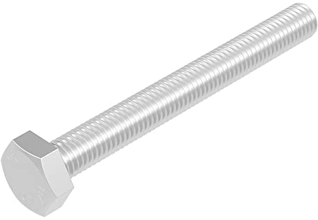 SECCARO Sechskantschraube M8 x 70 mm, Edelstahl V2A VA A2, DIN 933 / ISO 4017, Außensechskant, 20 Stück