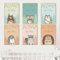 lulupila Bilder Kinderzimmer Deko Poster Babyzimmer Wohnzimmer A4 Kinderposter Kinderbilder Tiere Tiermotive Waldtiere für Kinder Junge Mädchen (6er Set - V19)