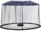 Tiimmgaal Moustiquaire Double Face de 4,5 m pour Parasol de terrasse et tonnelle de 3 x 3 m (Noir) (ne Contient Pas d'ombrela de tonnelle) (4,6 m, Noir)
