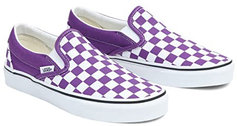 Vans Slip classico da donna, (Teoria dei colori) Scacchiera/Tillandsia Viola, 10 Women/8.5 Men