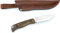 BPS Knives HK1 SSH - Handgefertigtes Edelstahlmesser - Feststehende Outdoor-Klinge Messer - Camping Bushcraft-Messer mit Lederscheide