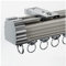 Raumteiler-Vorhangschienensystem, robuste Deckenvorhangstange, 2 mm extra dickes, leises Schienen-Set, für Raumtrennungen, Dusch-Wohnmobil-Vorhänge (Farbe: A Deckenmontage, Größe: 180 cm (2 x 90 cm))