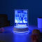 flowers Hua Personalisierte Geschenke für Frauen Personalisiert 3d Foto Glas Lampe Fotogeschenke Bilder Personalisiertes Nachtlicht für Weihnachten Valentinstag zum Jahrestag (Stil 6)