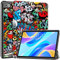 XITODA Étui pour Teclast M40 Plus/ P40HD/ P30S (Caméra Roude), Protection mit Stand Fonction Cover pour Teclast Tablet-Android 12 M40 Plus/P40HD/ P30S 10,1 Pouces Tablette, Graffiti