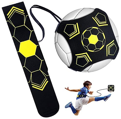 Fußball Kick Trainer - Freihändiger Solo Fußball Trainer mit Taillengürtel - Trainingszubehör für Erwachsene und Kinder