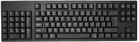 Zunate Tastatur für Linkshänder, Bürotastatur mit Ergonomischem Layout und 2 USB Schnittstellen, Eliminiert RSI und Karpaltunnel, für die Geschäftsbuchhaltung