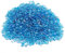 Piedras de Vidrio, Grava de Acuario de 1.1 Libras, Grava pequeña Irregular para Decoraciones de acuarios, Cuenta de Vidrio de mar para Vidrio de Pescado, Relleno de jarrón, Azul océano