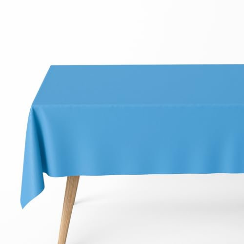 OH YEAH Maxi Products - Mantel Plegado Impermeable - 1,2 x 1,8 m - Mantel Papel Desechable Cumpleaños - Eventos - Catering - Impermeable (Azul Pastel)
