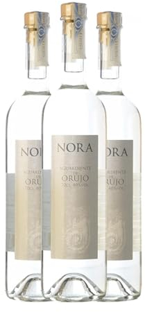 Orujo Viña Nora Blanco Orujo de Galicia 70 cl (Caja de 3 Botellas de 70 cl)