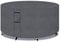PATIO PLUS BLCFC300-GYV1 – Housse de Table Ronde en Tissu Oxford 600D avec aérations, imperméable, Coupe-Vent, Anti-UV, 300 x 90 cm, Gris