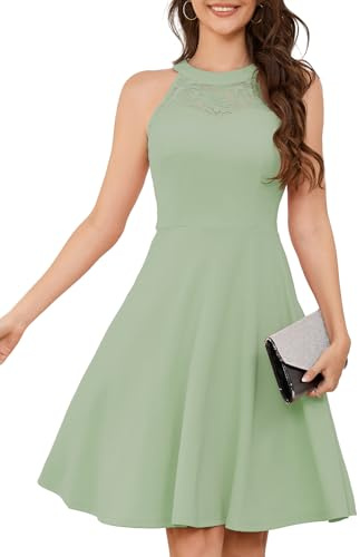 Bbonlinedress Vestido Elegante para Bodas, Festivo, Confirmación, Dama de Honor, Cóctel y Fiesta