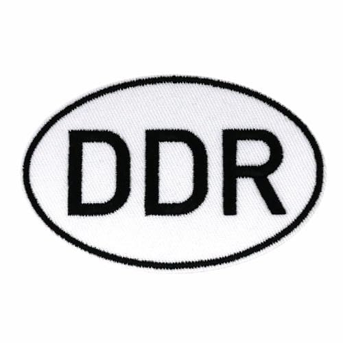 Aufnäher Aufbügler Auto Kennzeichen der DDR Deutschen Demokratischen Republik