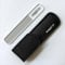 Snappi Co Crystal Nail File | Professional Grade Ultra Fine Grit | Emery Glass Tool for Smooth and Shapely Nail Care with Slimline Storage Pouch (Black Case)