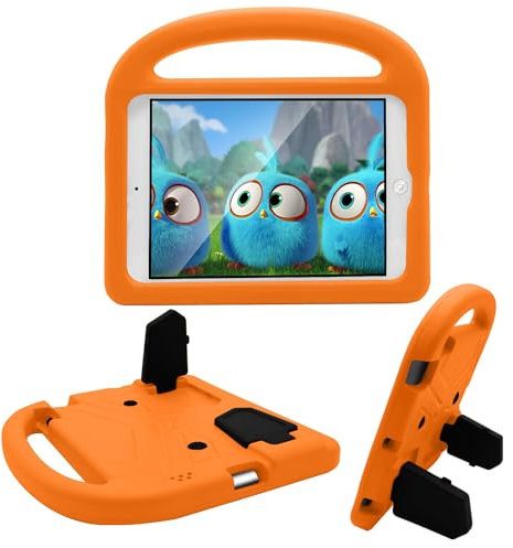 BARALARIQIU Funda para iPad 2/3/4, a prueba de golpes, suave, de cuerpo completo, ligera, con asa, funda protectora para iPad 2, 3, 4, color naranja