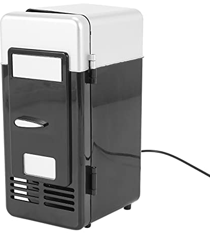 MRNHA USB Mini Nevera Congelador Envío Directo Frío USB Mini Nevera Mini Refrigerador De Soda Portátil Pequeño para Coche Negro