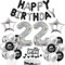 22 Geburtstag Deko Schwarzes Silber Deko 22. Geburtstag Mann Schwarz Tortendeko 22 Geburtstag Frau 22 Geburtstag Dekoration 22 Jahre Schwarz Silber Party Ballons 22. Geburtstag Schwarz Silber