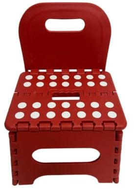 Sedia per Bambini Poltrona Bambini Sediolina Sedia in Plastica Pieghevole e Trasportabile Sediolina Sedia Bambini Poltroncina con Schienale Sedia e Sgabello Pieghevole per Bambini con Schienale