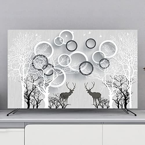 Staubes Tv-cover 22-80 Zoll Indoor-tv-bildschirmschutz Für Led, Lcd, Oled-flachkrümmungsbildschirm(Size:32in(80x50cm),Color:C)
