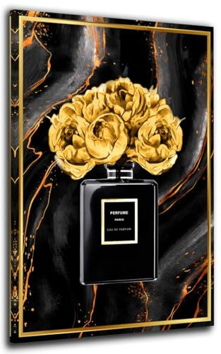 Eau De Parfüm Flasche Lifestyle Wandbild Leinwandbild Kunst Deko XL Größe 40x60x2cm