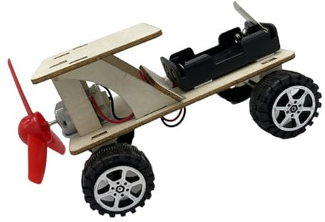 COSMEVIVI 1 Jeu modèle de Voiture Tout Terrain Jouets technologiques Jouets de Bricolage pour Enfants Jouets pour Enfants Accessoire de Projet Scientifique Jouet à Assembler soi-même Bois