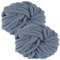 bechoanigel 2 Stück Dicke Wolle Garn 500g, Armstricken Wolle Dickes Garn, XXL Weiches Chunky Wolle, Super Weich Chenille Wolle zum Häkeln für Decken, Schals, Mützen, Haustier Nest (Dunkelgrau)