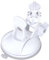 Ring Camera Compatible Stick Up Camera Window Mounting Bracket with Suction Cup White | no nails for glass/windows White