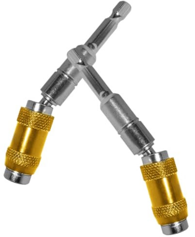 OSALADI 2stücke Flexible Bohrverlängerung Mit Magnetischem Bithalter Drehbarer Sechskantaufnahme Verstellbar Für Enge Ecken Und Erreichbare