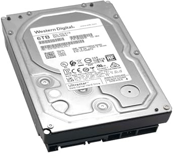 Western Digital 6TB Ultrastar DC HC310 SATA HDD - 7200 RPM Class, SATA 6 Gb/s, 256MB Cache, 3.5inch - HUS726T6TALE6L4 (Renewed)