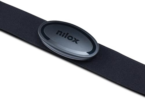 Nilox HRM Smart Chest Band, Fitness Tracker para el Entrenamiento y la frecuencia cardíaca, Resistente al Agua hasta 30 m, Compatible con Aplicaciones Deportivas, para Corredores y Nadadores