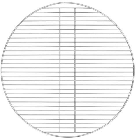 vidaXL BBQ Grillrost 57 cm Silber Edelstahl Oval für draußen, hitzebeständig, langlebiges Grillzubehör für Buffets, modern für Terrasse, Garten oder Feuerstelle
