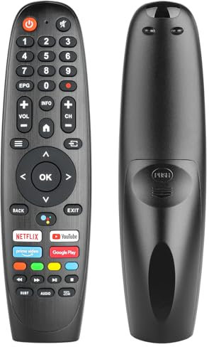 EC32V2HA EC40V2FA Remote Control Compatible with SANSUI/BLAUPUNKT/Caixun/ARRQW TV Replacement Controller with Netflix PrimeVideo YouTube Google Play Buttons (NO Voice Function)