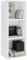 White Bookcase 3 Tier Cube Storage Bookshelf shelving Display Storage unit Tall Freestanding Open Narrow Book Shelf for Office, Living Room, Bedroom, Furniture H80 x W30 x D24 cm