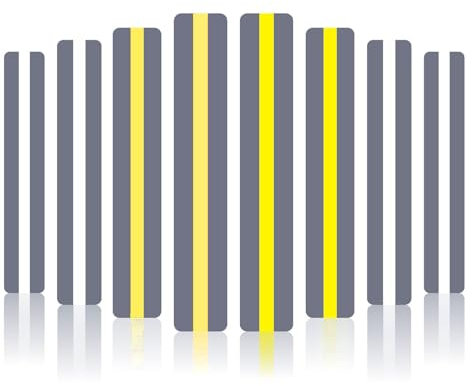 DOMTLTY Lot de 8 règles de Lecture pour dyslexie et TDAH – Aide à la Lecture pour Enfants, Bandes de Superposition pour dyslexie avec Fonction de marquage, réduit Le Stress visuel