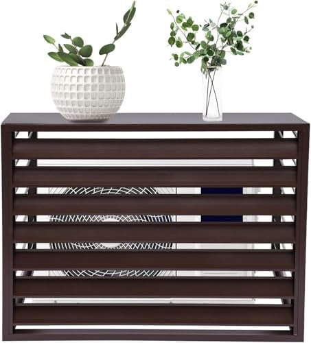 Outdoor AC Cover Heavy Duty, Aluminum Alloy Privacy Screen，Air Conditioner Fence for 1.5P/3P Units – Easy Install Fence to Hide Pool Pumps, Trash Bins