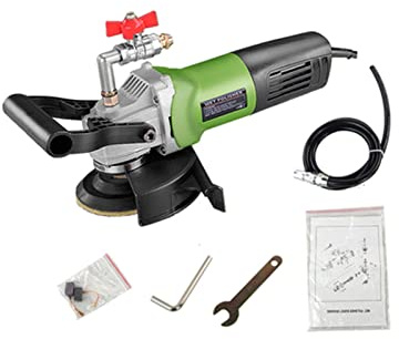 800W Hand-Held Water Injection Polisher Machine Electric Wet Stone Polisher Grinder Cement Floor Marble Polishing Machine Solid Countertop(Machine)