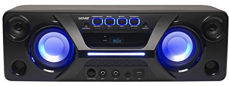 Denver BTB-410 Bluetooth Lautsprecher mit integriertem FM-Radio, Schwarz