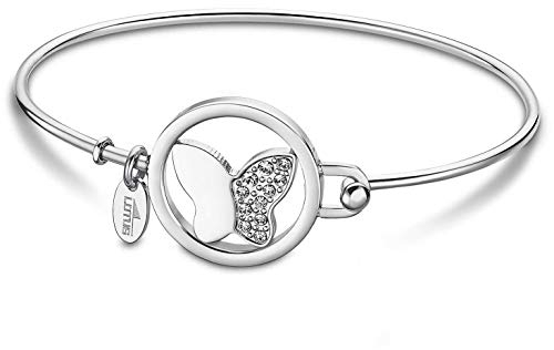 LOTUS STYLE Pulsera LS2014-2/2 Millennial Acero inoxidable 316l Mariposa 64.60 mm Mujer