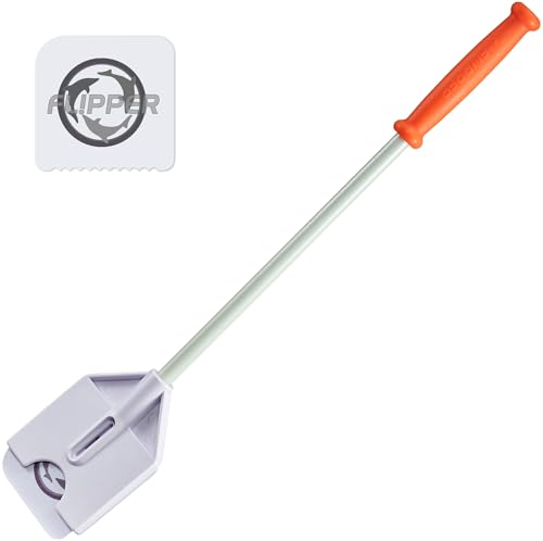 FL!PPER Flipper Platinum Aquarium Handschaber Werkzeug,Glas und Acryl Aquarium Glasreiniger,Aquarium Glasreiniger verwendet Kreditkarte oder Hotelschlüssel, 30.5 cm, Nano