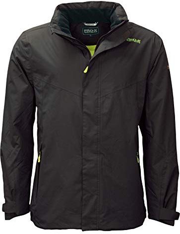 PRO-X elements Funktionsjacke Herren PHASE PXE I Regenjacke mit verschweißten Nähten, Kapuze im Kragen & Taschen I Atmungsaktiv I Wasser- & windfest