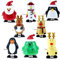8 Stücke Kinder Aufziehspielzeug Wind Up Pinguin Rentier Weihnachtsbaum Schneemann Weihnachtsmann Figur Uhrwerk Spielzeug Aufziehfigur Weihnachten Deko Figuren für Baby Kinder