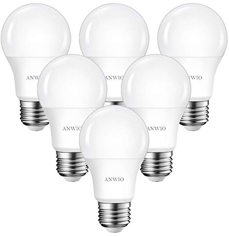 ANWIO E27 LED Birne, 13.5 Watt 1521 Lumen Glühbirne, A60 Leuchtmittel E27, 6500K Kaltweiß LED Bulb, 150° Abstrahlwinkel Energiesparlampe, 6er Pack