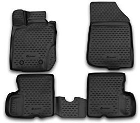 Element Alfombra de Suelo 3D de Goma Antideslizante para Nissan Terrano 14-16 4WD